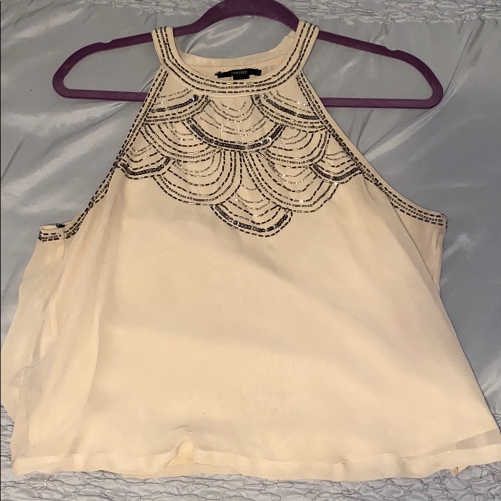 High neck tank top